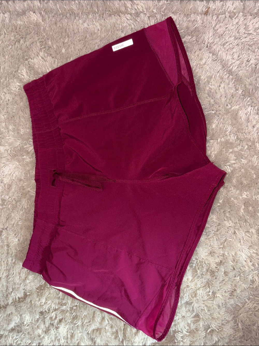 RBX Women's Maroon Athletic Shorts